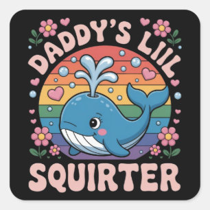 Sticker Carré Inapproprié Le Petit Vaporisateur de Papa Embarras