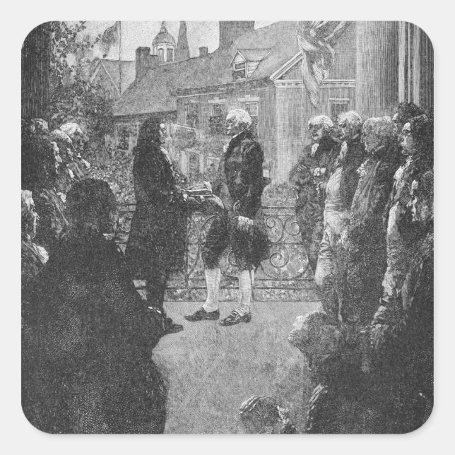 Sticker Carré Inauguration (Devant)