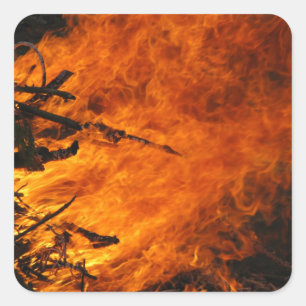 Sticker Carré Incendie