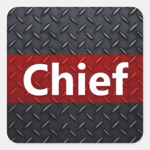 Sticker Carré Incendie et Secourir plaque diamant