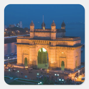 Sticker Carré INDE, Mumbai (Bombay) : Gateway of India /
