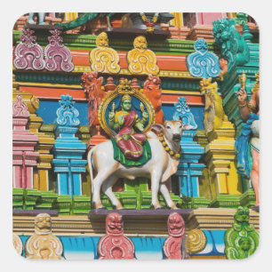 Sticker Carré INDE, Tamil Nadu, Chennai : Kapaleeshwarar