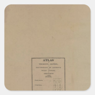 Sticker Carré Index d'Atlas