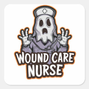 Sticker Carré Infirmière de soins de santé Ghoul Infirmière fant