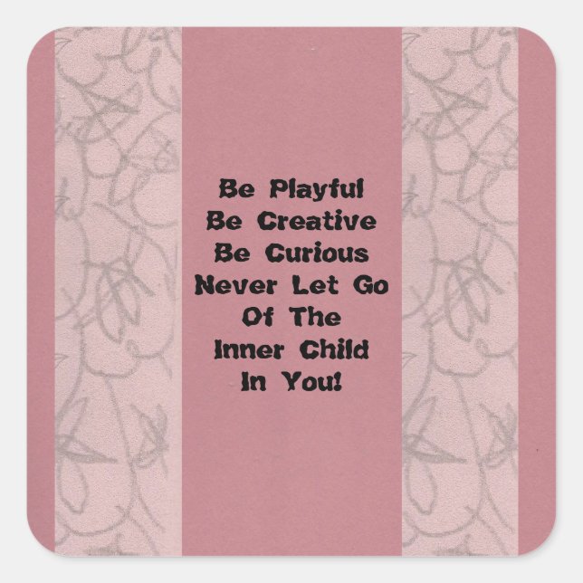 Sticker Carré Inner Child (Devant)