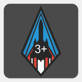 Sticker Carré Insigne commémoratif SR-71 Blackbird Mach 3