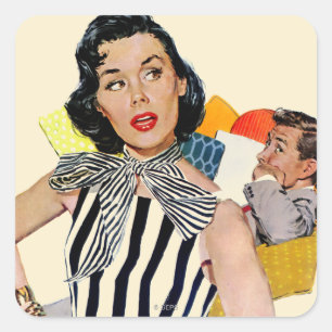 Sticker Carré Insulted de Madame Was