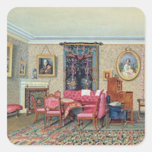 Sticker Carré Intérieur à Pavlino, années 1840