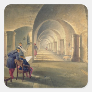 Sticker Carré Intérieur de fort Nicholas, plat 'de Seat de