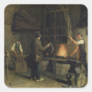 Sticker Carré Intérieur de la Forge, 1837