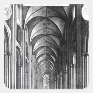 Sticker Carré Intérieur de Nave de St Paul, 1658