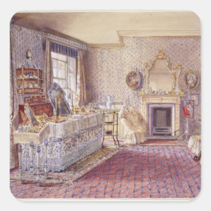 Sticker Carré Intérieur d'une chambre