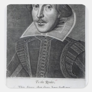 Sticker Carré Introduction, 'M. William Shakespeares