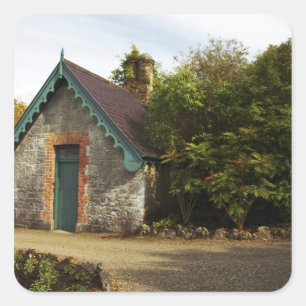 Sticker Carré Irlande, le jardin clos du château de Dromoland