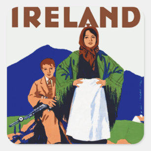 Sticker Carré Irlande ~ Le pays de la jeunesse éternelle