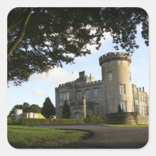 Sticker Carré Irlande, l'entrée latérale du château de Dromoland