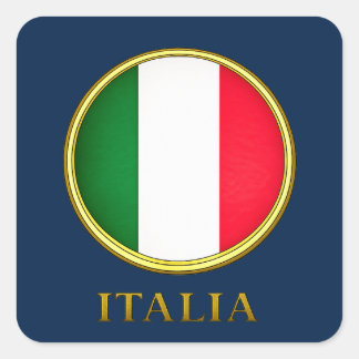 Sticker Carré Italie - Drapeau Italien