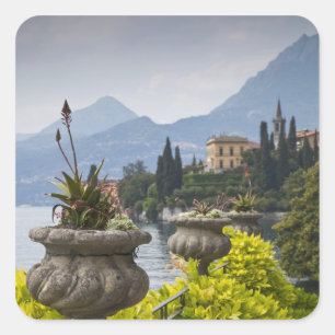 Sticker Carré Italie, province de Lecco, Varenna. Villa Monaster