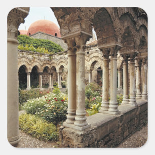 Sticker Carré Italie, Sicile, Palerme. Les cloîtres survivent en