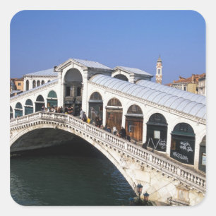 Sticker Carré Italie, Vénétie, Venise, Pont du Rialto