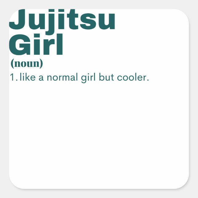 Sticker Carré itsu Girl - Jujitsu (Devant)