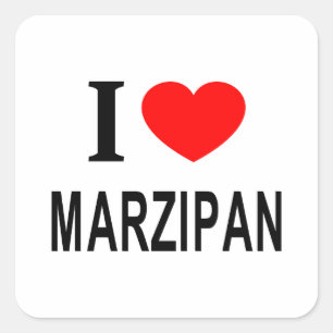 STICKER CARRÉ J' ❤️ MARZIPAN J'AIME MARZIPAN J'AIME MARZIPAN