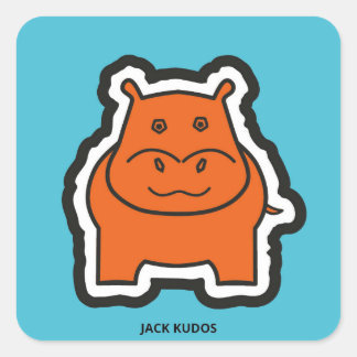 Sticker Carré Jack Kudos Blue