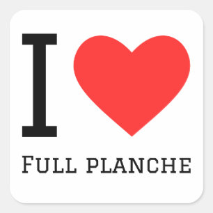 Sticker Carré J'adore le planche à roulettes