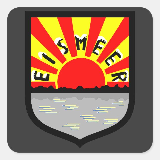Sticker Carré Jagdgeschwader 5 (JG 5) Gruppe I Emblem - Eismeer (Devant)