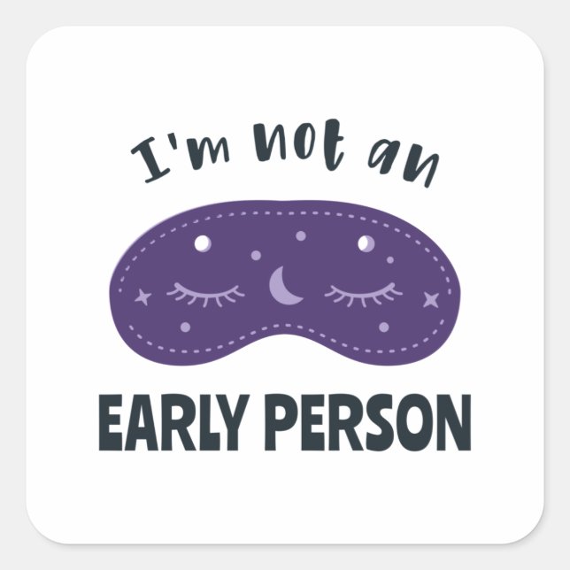 Sticker Carré J'ai besoin d'une personne (Devant)