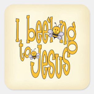 Sticker Carré J'ai été longtemps à Jésus