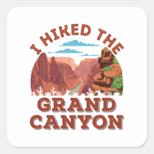 Sticker Carré J'Ai Promené Le Grand Canyon