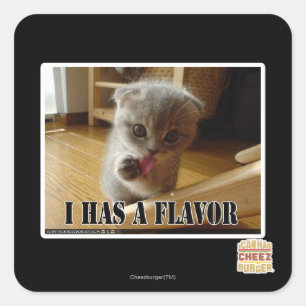Sticker Carré J'ai une saveur