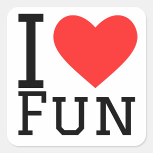 Sticker Carré J'aime le plaisir