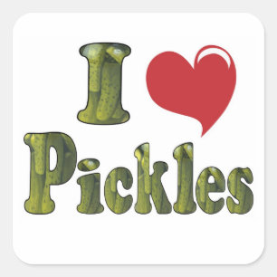 Sticker Carré J'aime les chicelles