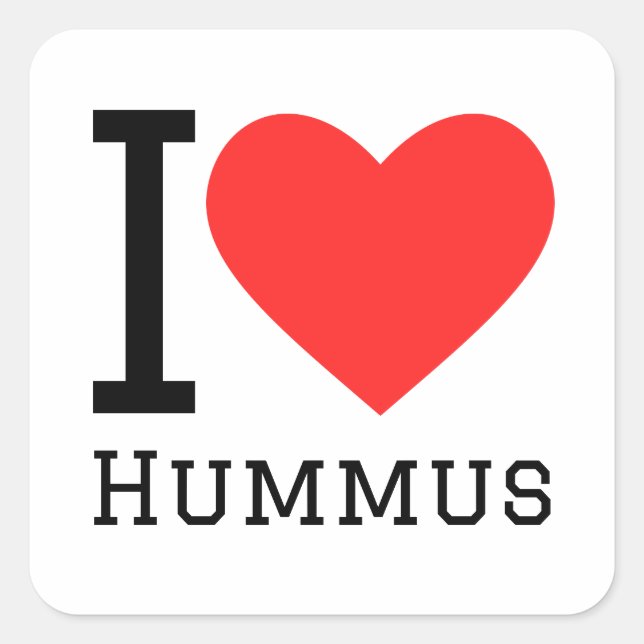 Sticker Carré J'aime l'humme (Devant)