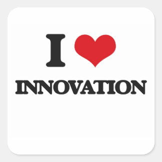 Sticker Carré J'aime l'innovation