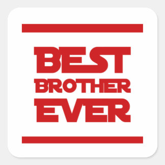 Sticker Carré J'aime mon frère