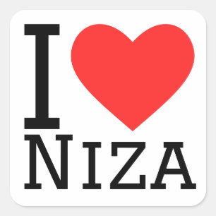 Sticker Carré J'aime Niza