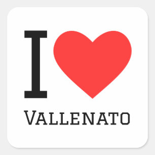 Sticker Carré J'aime vallenato
