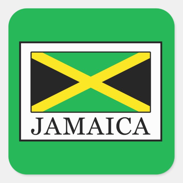 Sticker Carré Jamaïque (Devant)