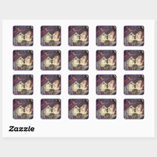 STICKER CARRÉ JAMAIS TROP VIEILLE POUR ROMANCE, WITCH & WARLOCK