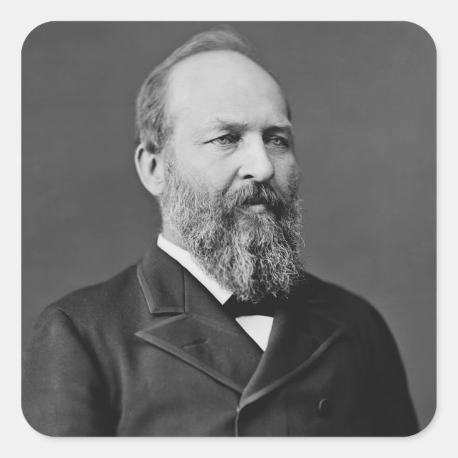 Sticker Carré James A. Garfield (Devant)