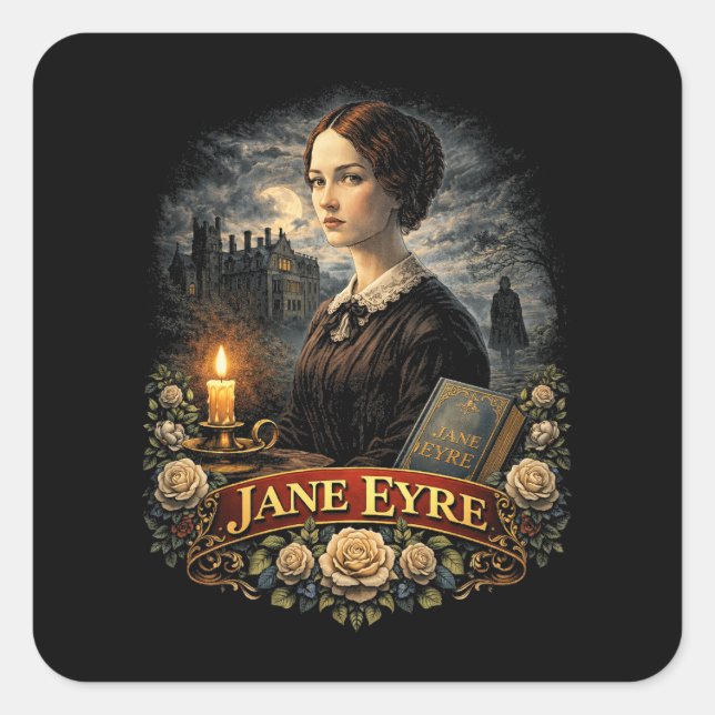 Sticker Carré Jane Eyre (Devant)