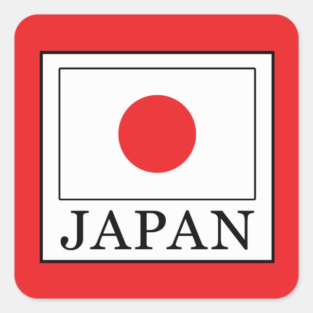 Sticker Carré Japon (Devant)
