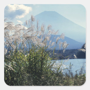 Sticker Carré Japon, Honshu, Yamanashi Pref, Fuji-Hakone-Izu