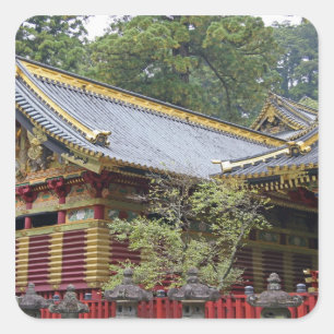 Sticker Carré Japon, Nikko. Sanctuaire Toshogu et mausolée en 2