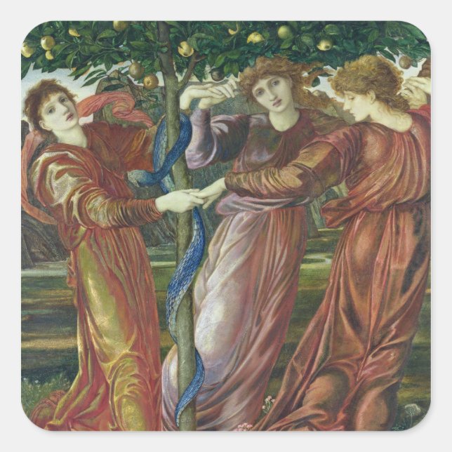 Sticker Carré Jardin des Hesperides, 1869-73 (Devant)