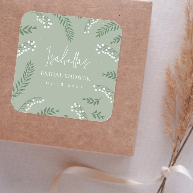 Sticker Carré Jardin élégant de muguet Salle de fête de mariage (Créateur téléchargé)