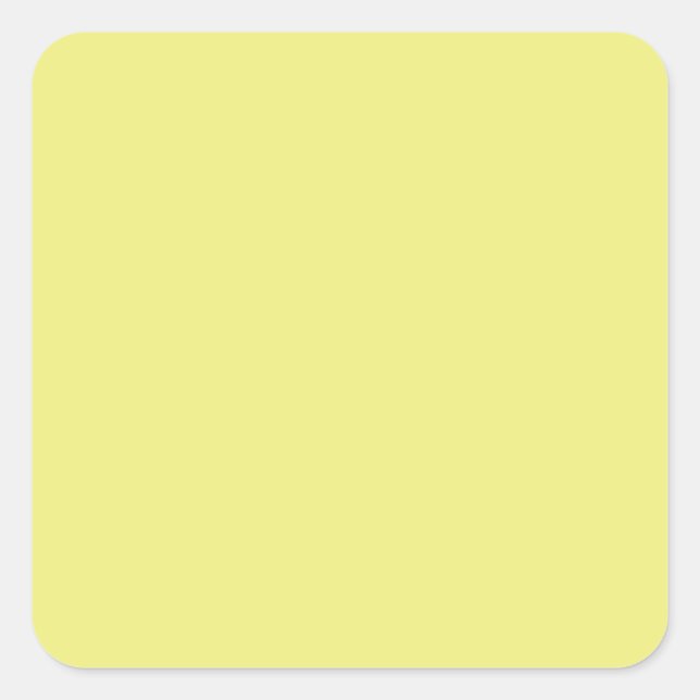 Sticker Carré jaune pastel clair (Devant)